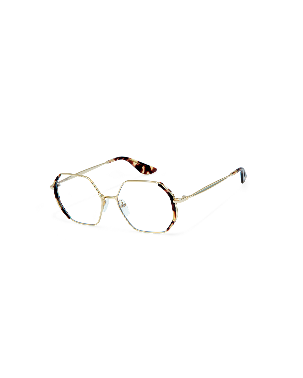 LIA: Geométricas Acetato-Metal Havana optical glasses by GIGI STUDIOS 8906