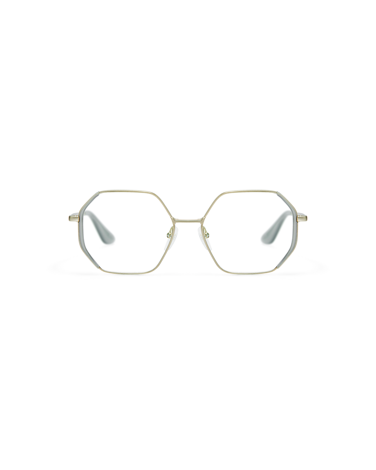 LIA: Geométricas Acetato-Metal Verde optical glasses by GIGI STUDIOS 8511