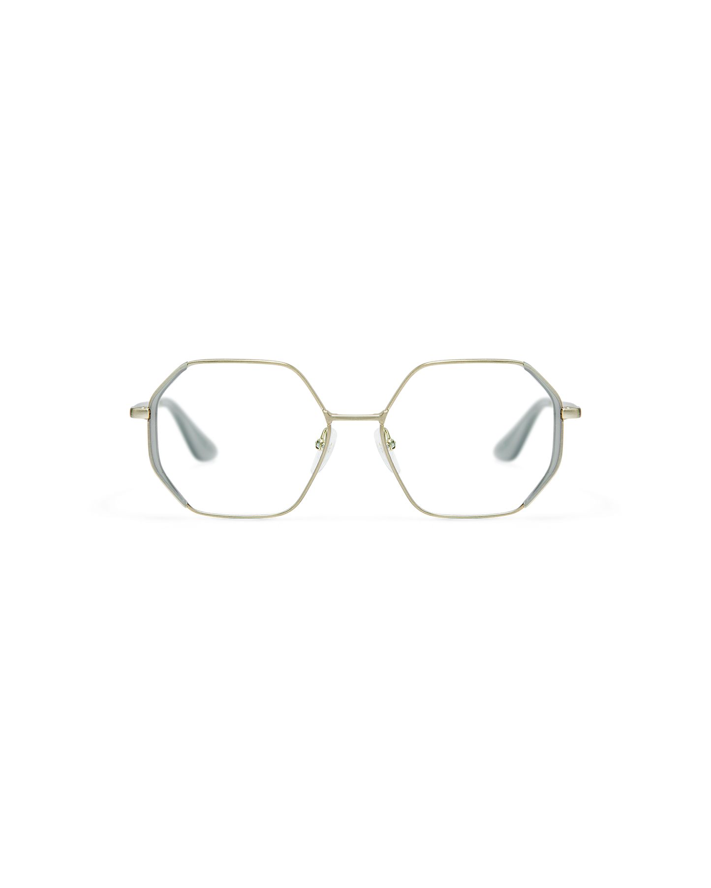 LIA: Geométricas Acetato-Metal Verde optical glasses by GIGI STUDIOS 8511