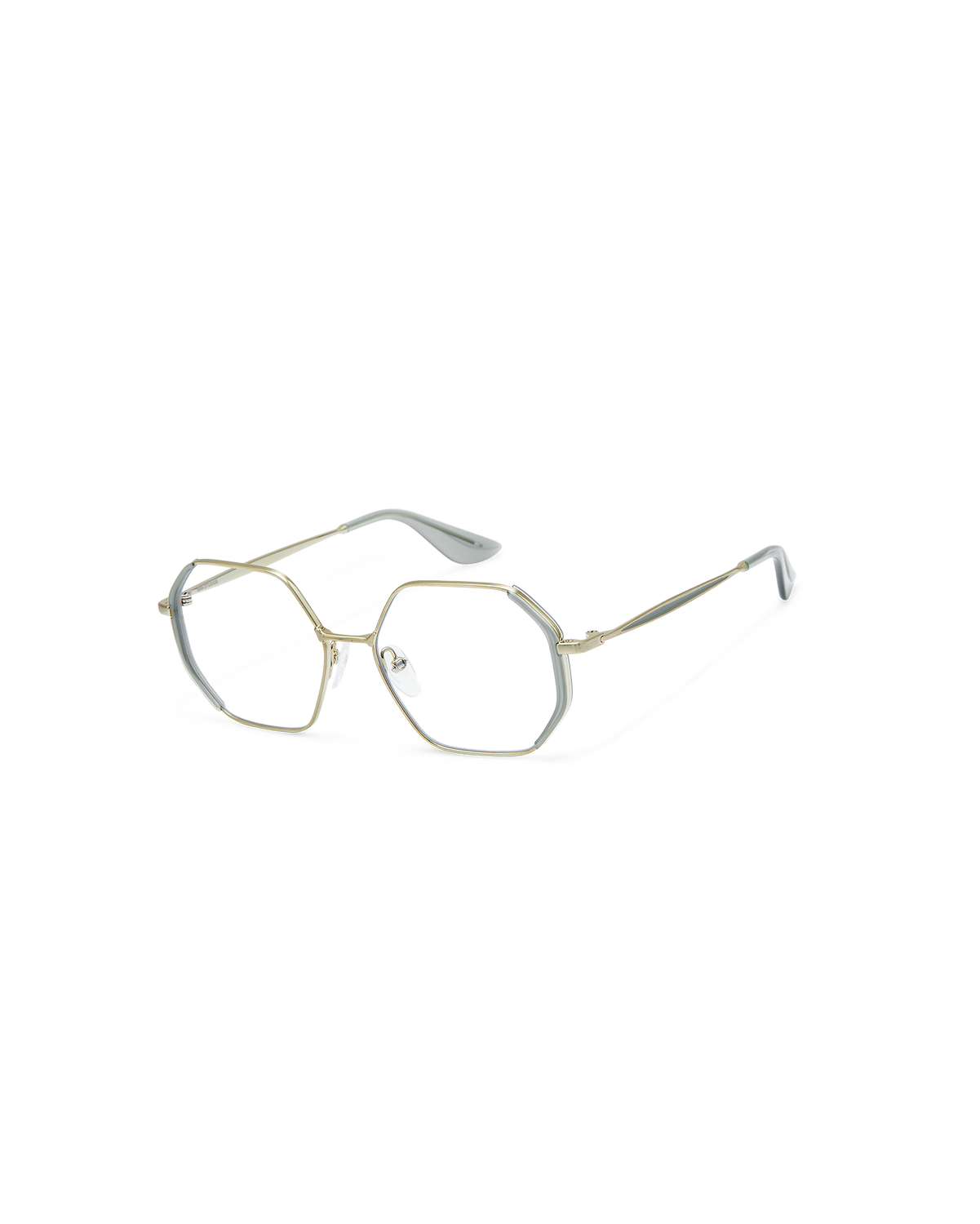 LIA: Geométricas Acetato-Metal Verde optical glasses by GIGI STUDIOS 8907