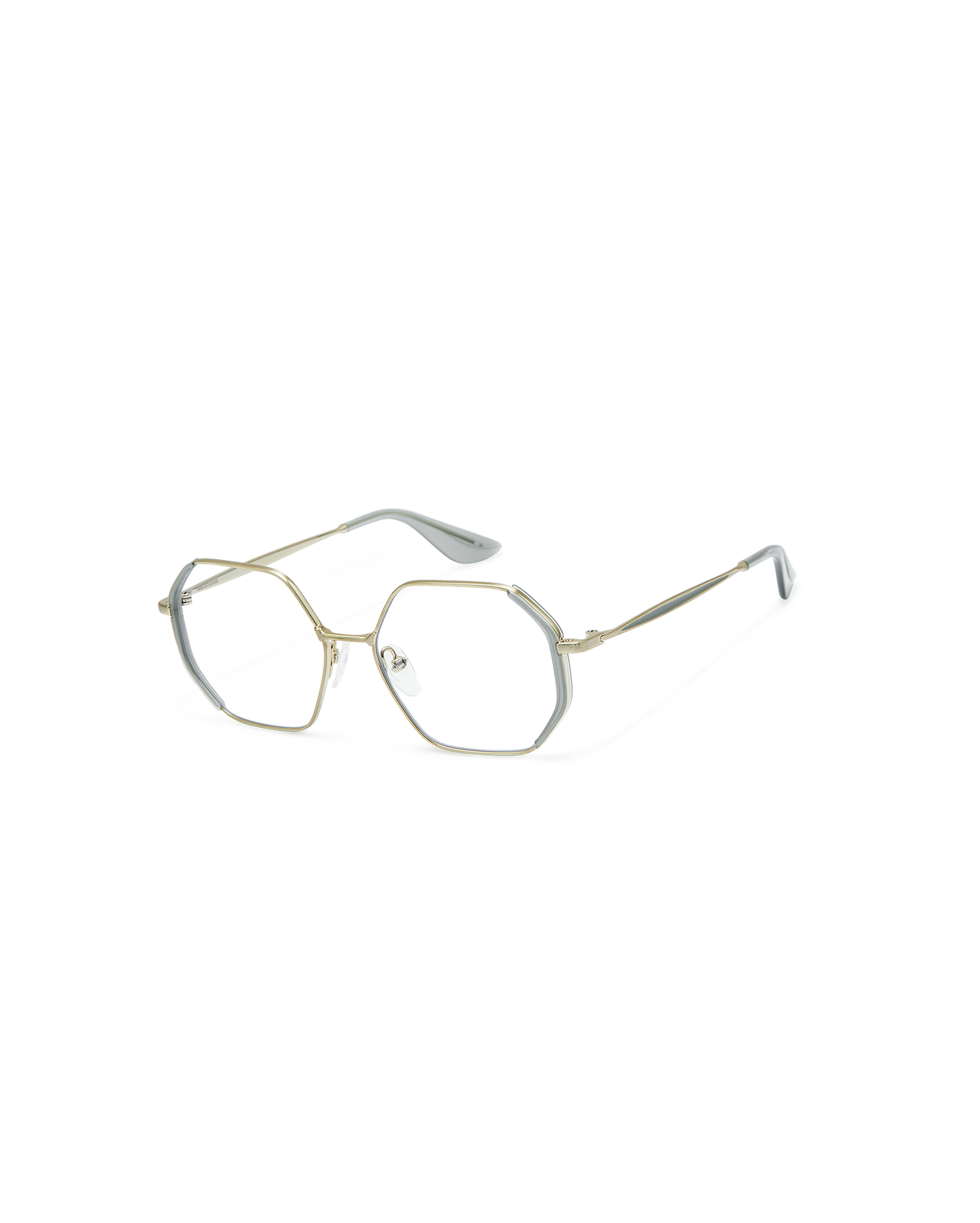 LIA: Geométricas Acetato-Metal Verde optical glasses by GIGI STUDIOS 8907