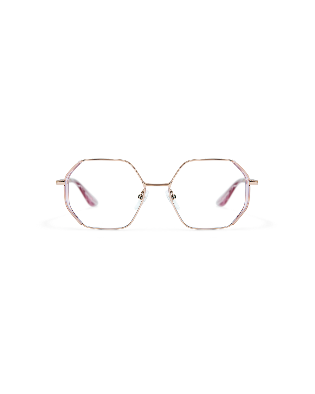 LIA: Geométricas Acetato-Metal Rosa optical glasses by GIGI STUDIOS 8512