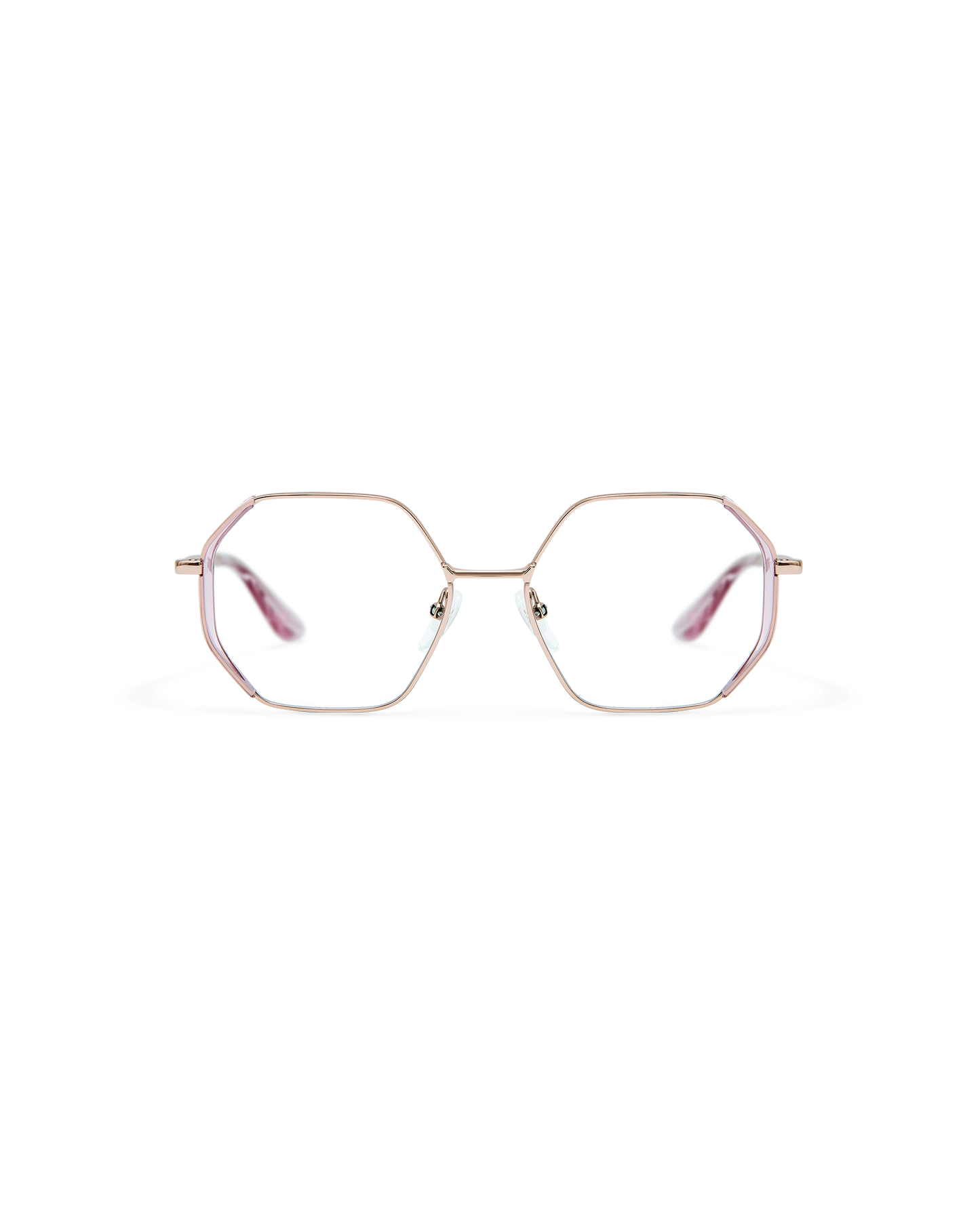 LIA: Geométricas Acetato-Metal Rosa optical glasses by GIGI STUDIOS 8512