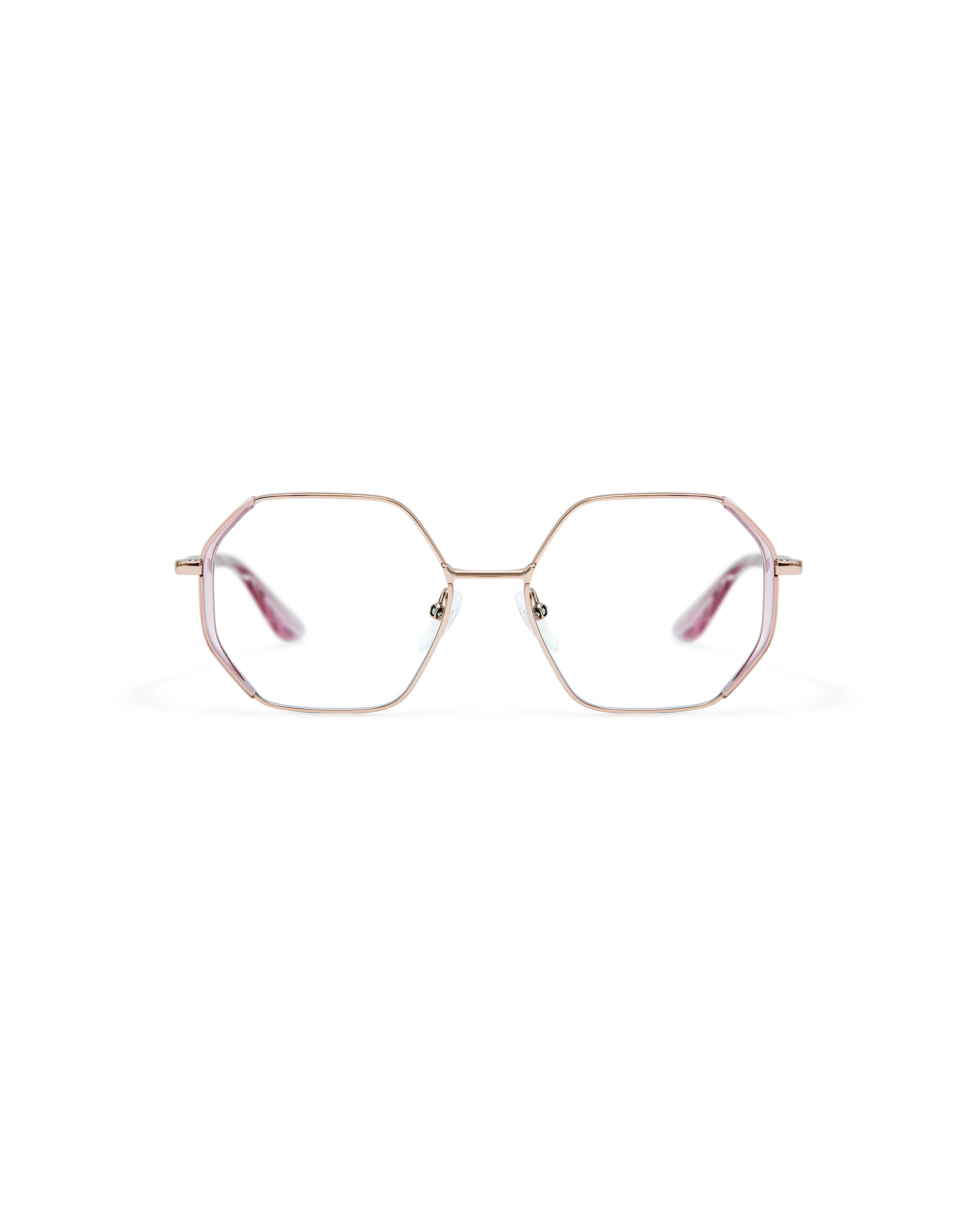 LIA: Geométricas Acetato-Metal Rosa optical glasses by GIGI STUDIOS 8512
