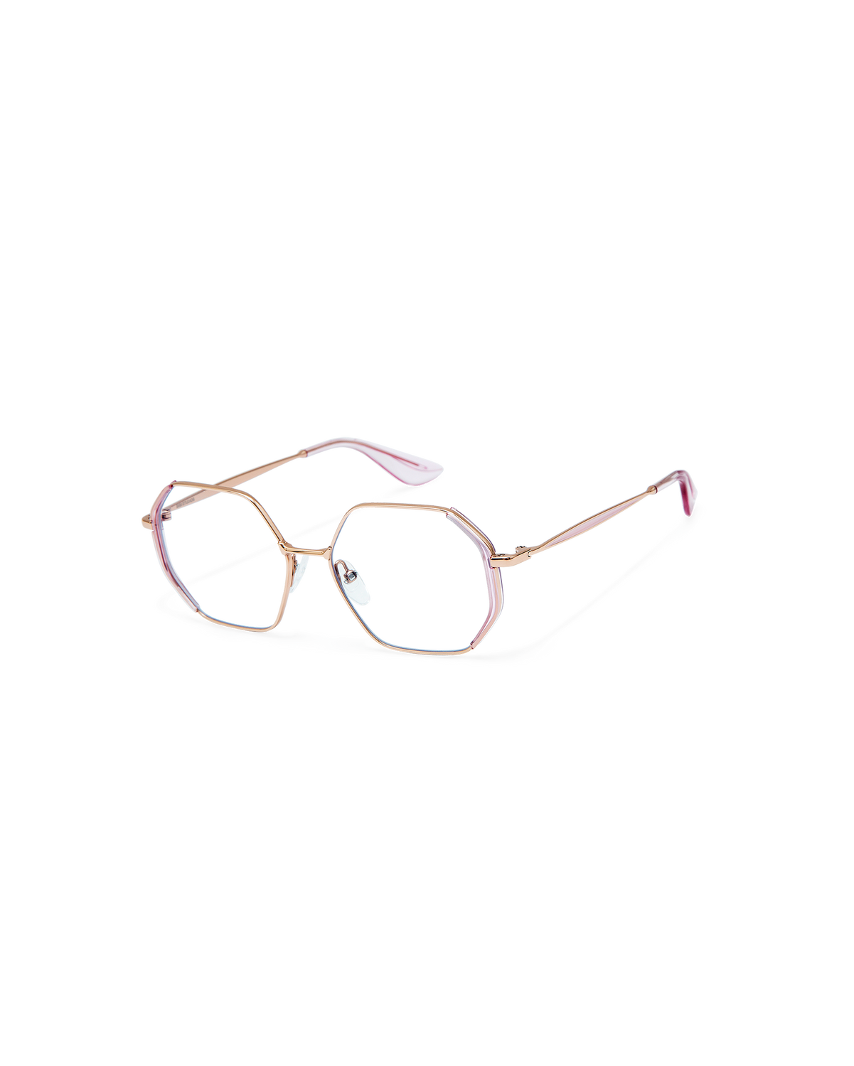LIA: Geométricas Acetato-Metal Rosa optical glasses by GIGI STUDIOS 8908
