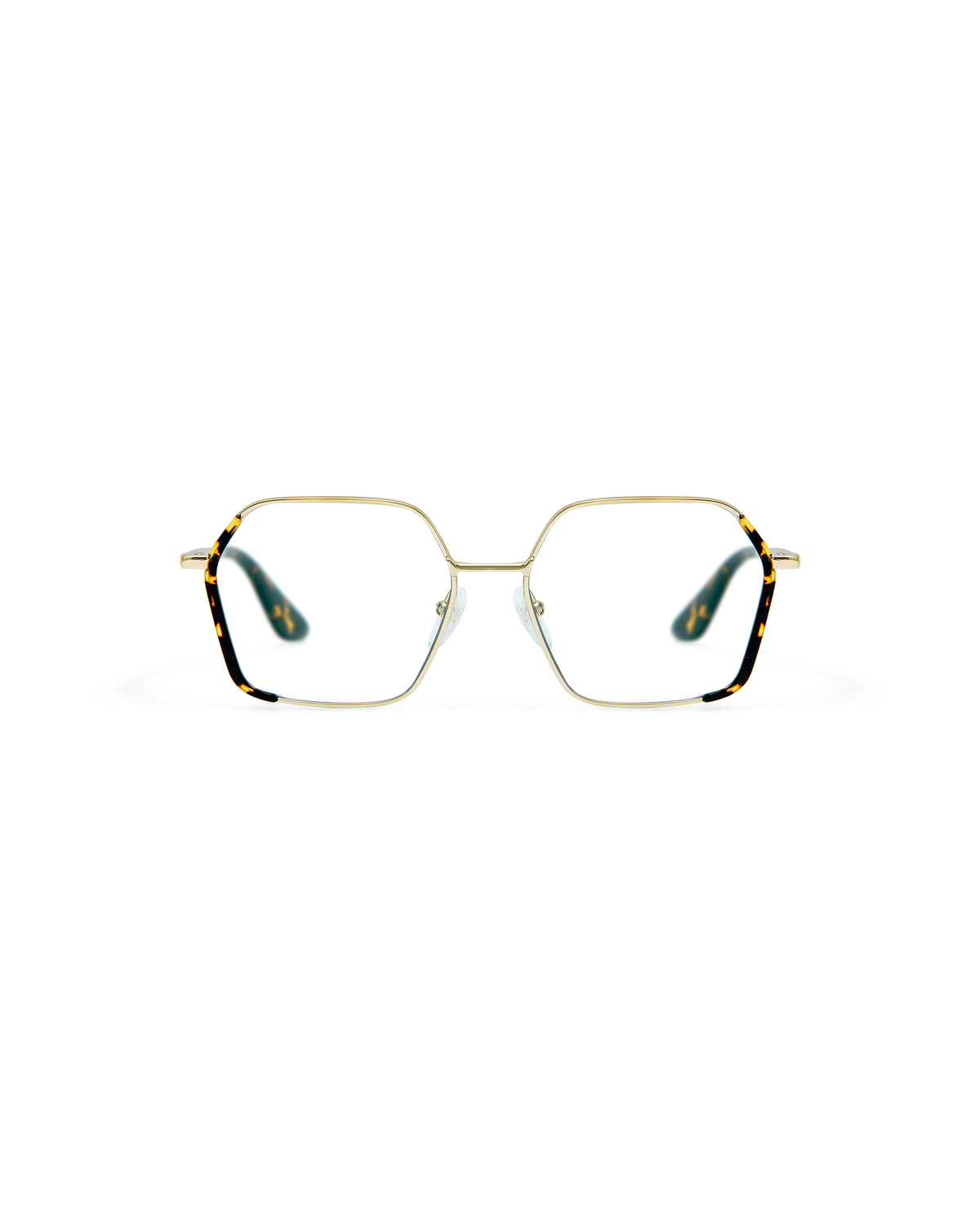 ONA: Geométricas Acetato-Metal Havana optical glasses by GIGI STUDIOS 8513