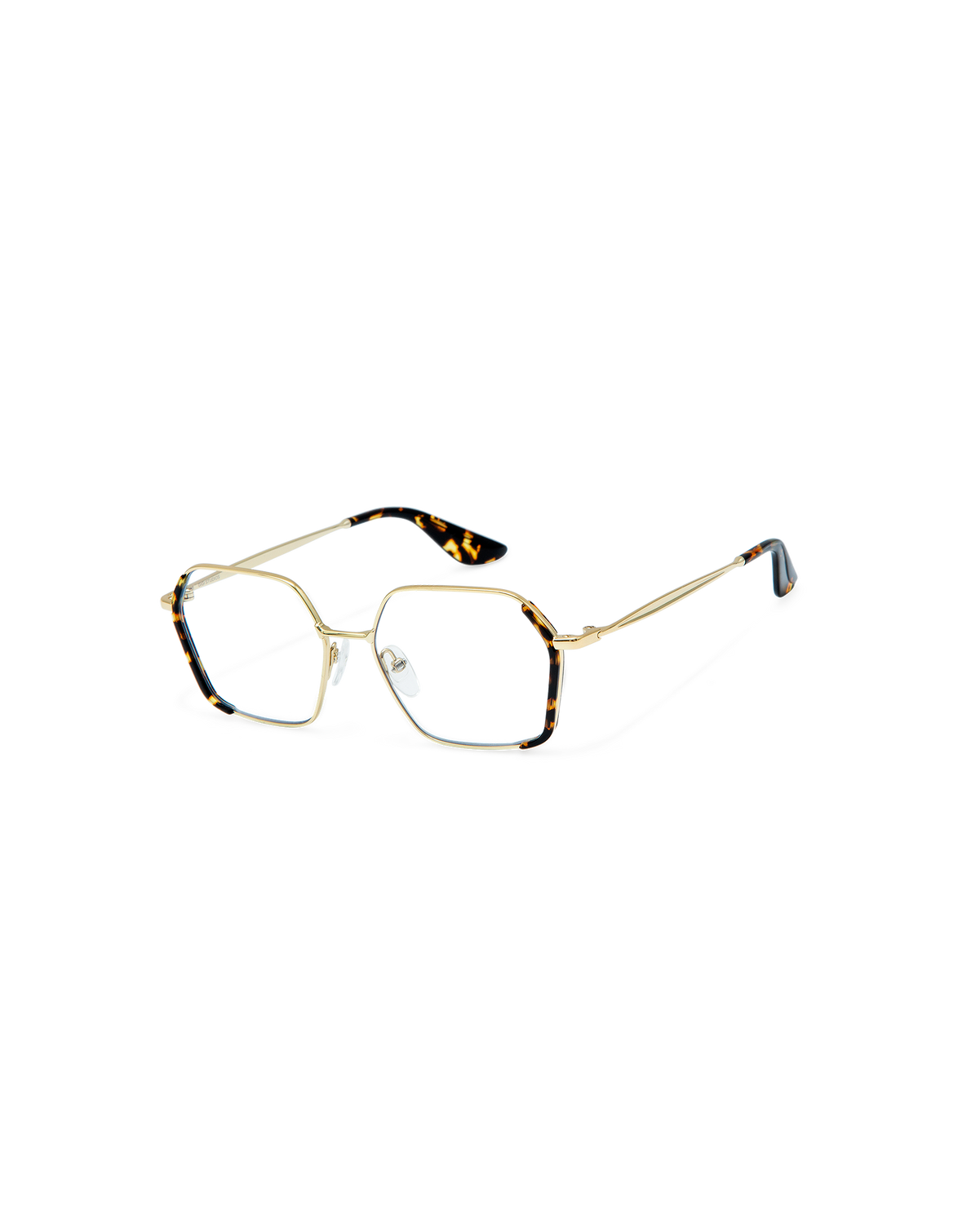 ONA: Geométricas Acetato-Metal Havana optical glasses by GIGI STUDIOS 8909