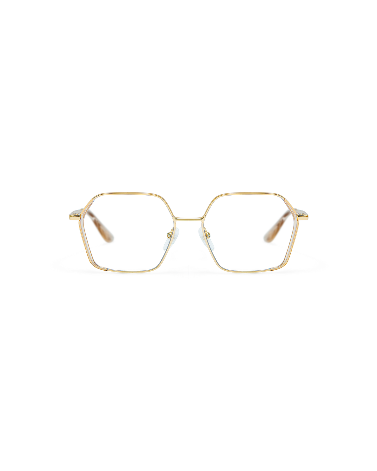 ONA: Geométricas Acetato-Metal Marrón optical glasses by GIGI STUDIOS 8528