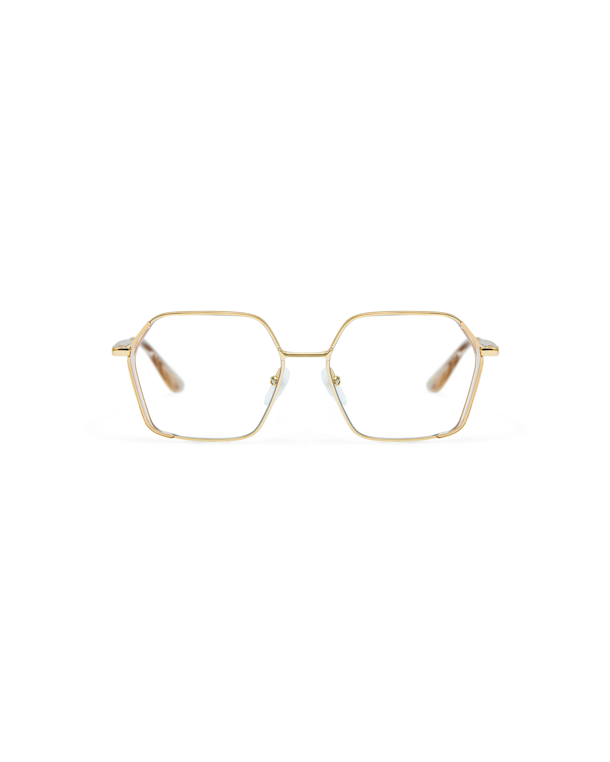 ONA: Geométricas Acetato-Metal Marrón optical glasses by GIGI STUDIOS 8528