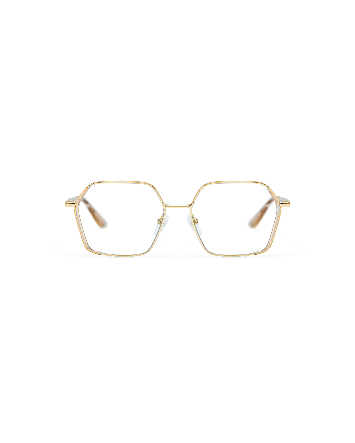 ONA: Geométricas Acetato-Metal Marrón optical glasses by GIGI STUDIOS 8528