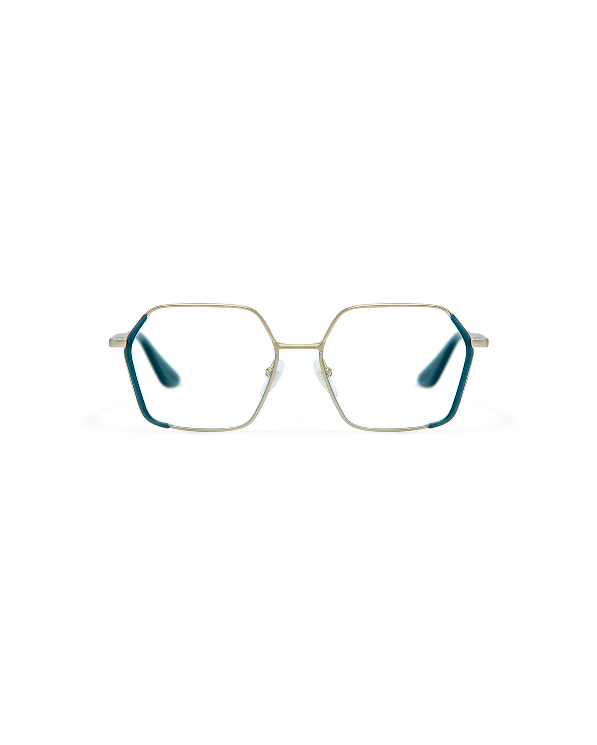 ONA: Geométricas Acetato-Metal Azul optical glasses by GIGI STUDIOS 8515