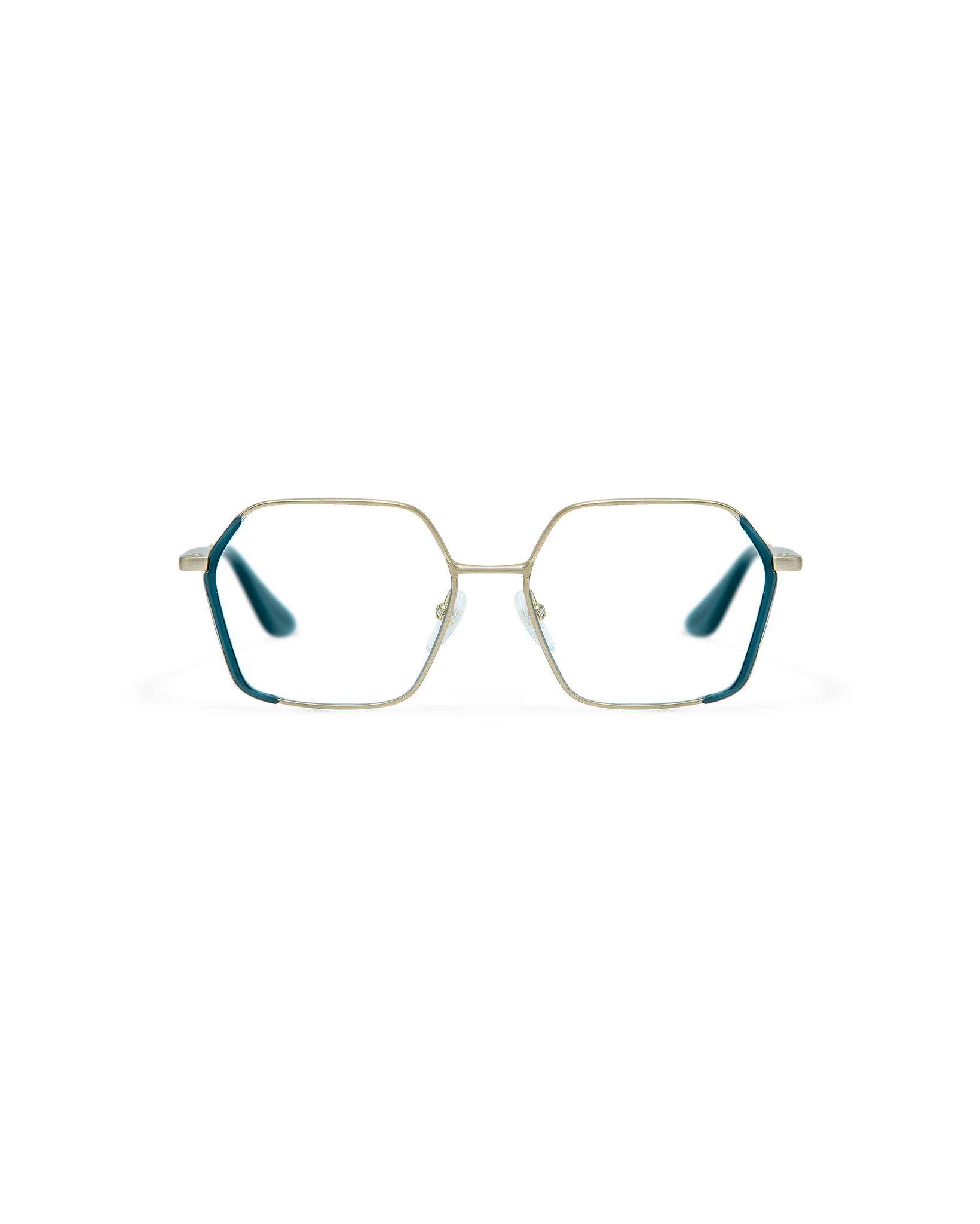 ONA: Geométricas Acetato-Metal Azul optical glasses by GIGI STUDIOS 8515