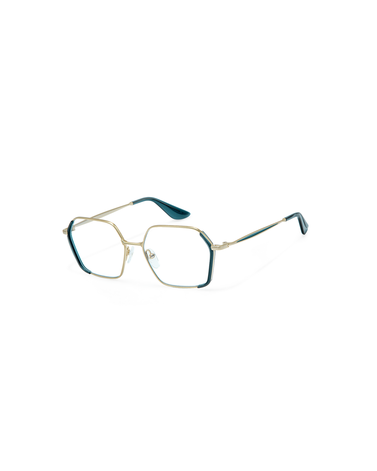 ONA: Geométricas Acetato-Metal Azul optical glasses by GIGI STUDIOS 8911