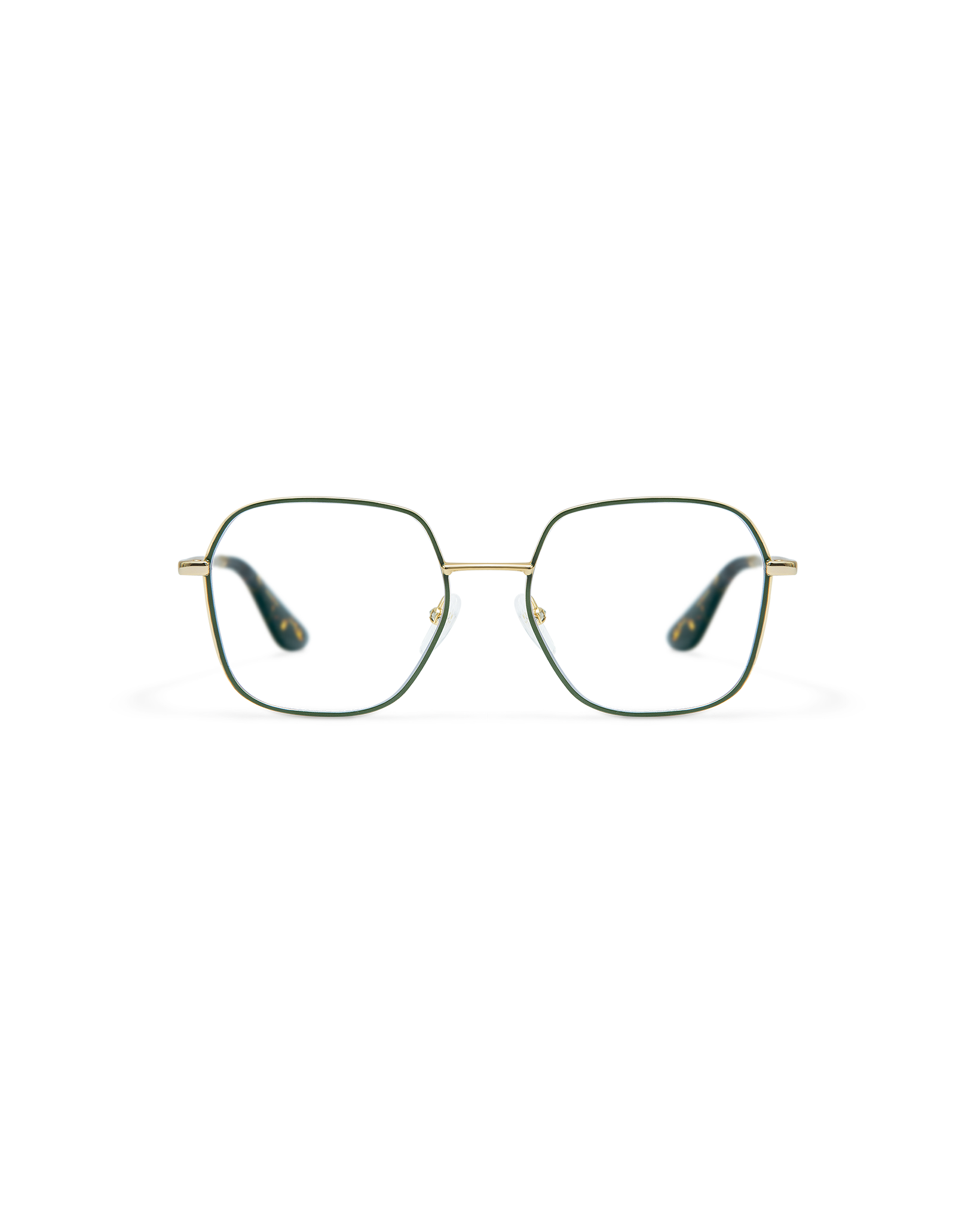 AYA: Geométricas Acetato-Metal Verde optical glasses by GIGI STUDIOS 8517