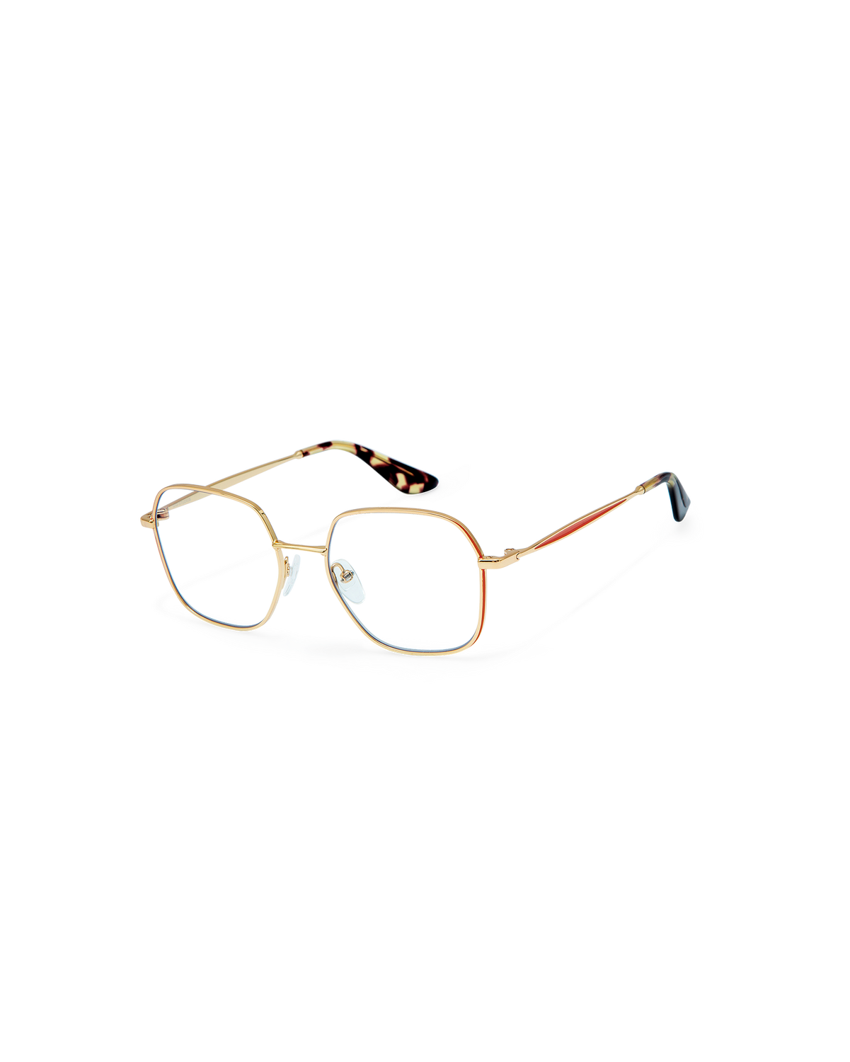 AYA: Geométricas Acetato-Metal Orange optical glasses by GIGI STUDIOS 8916