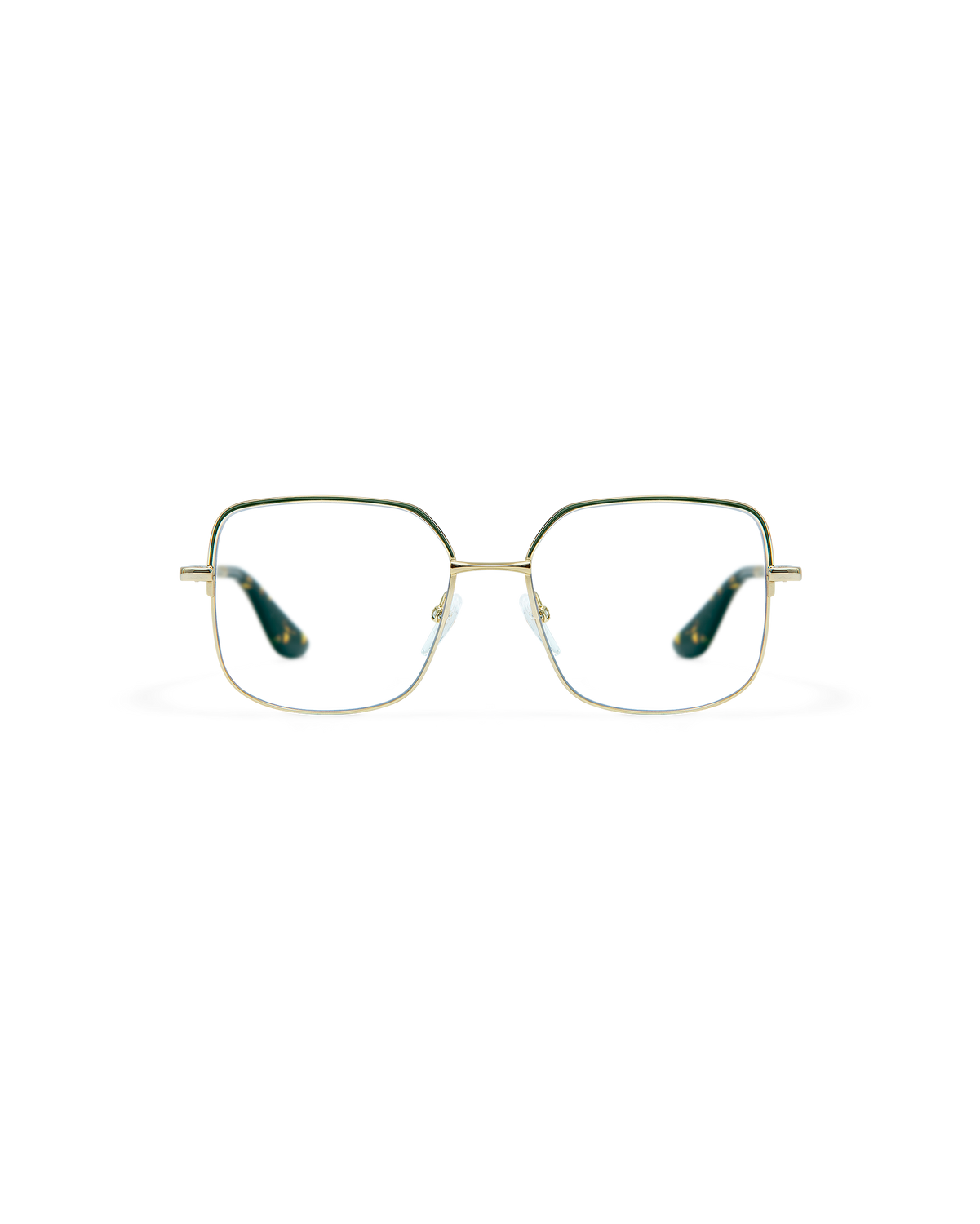 SIA: Cuadrada Acetato-Metal Verde optical glasses by GIGI STUDIOS 8520