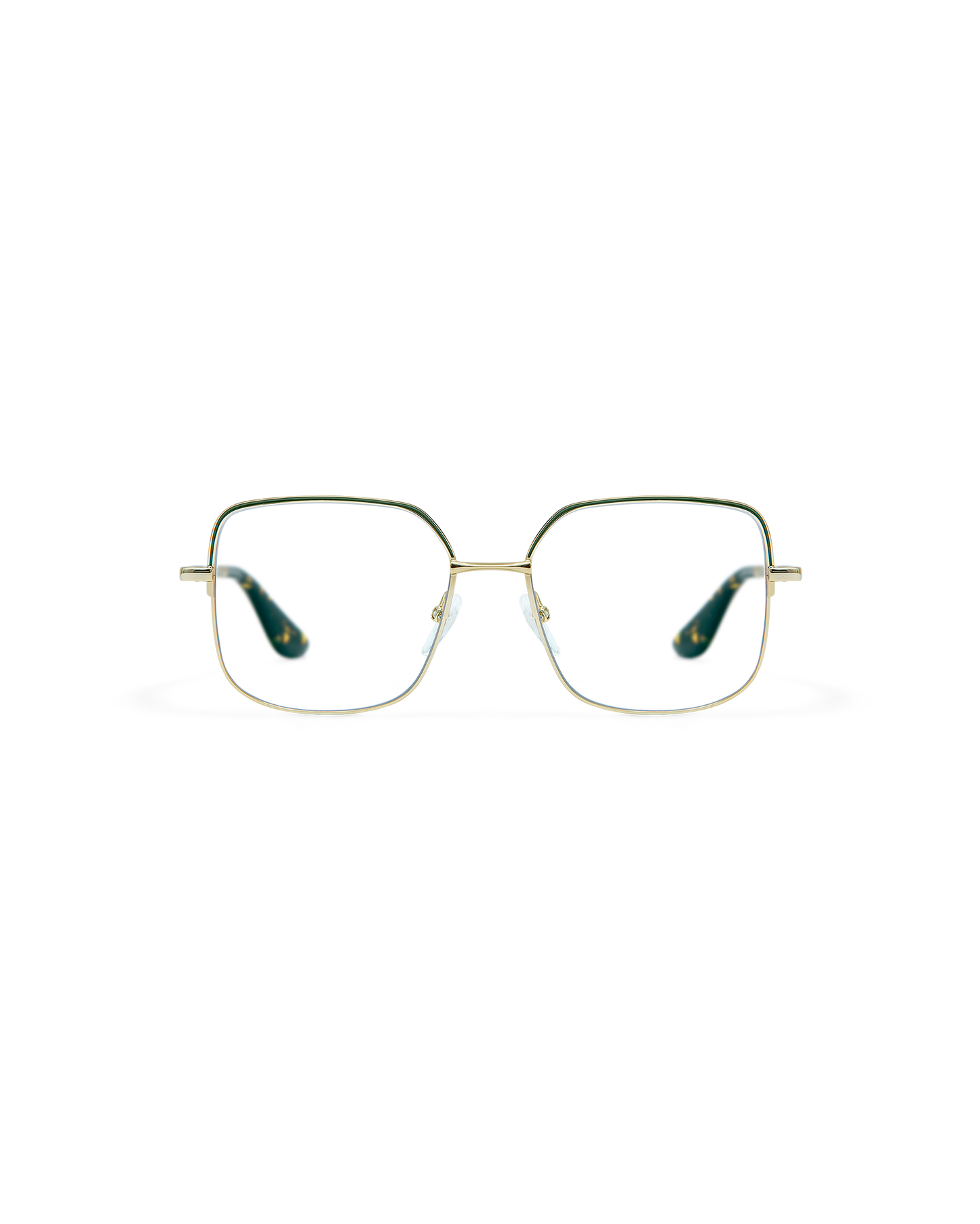 SIA: Cuadrada Acetato-Metal Verde optical glasses by GIGI STUDIOS 8520