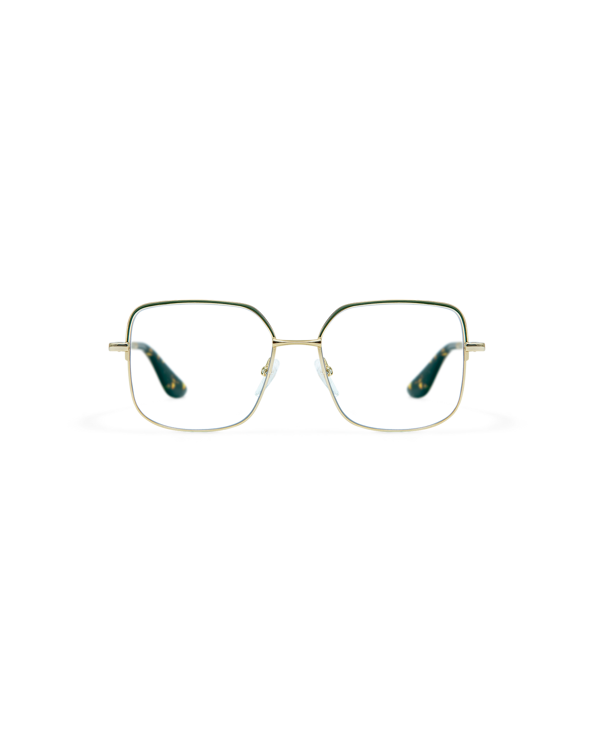 SIA: Cuadrada Acetato-Metal Verde optical glasses by GIGI STUDIOS 8520