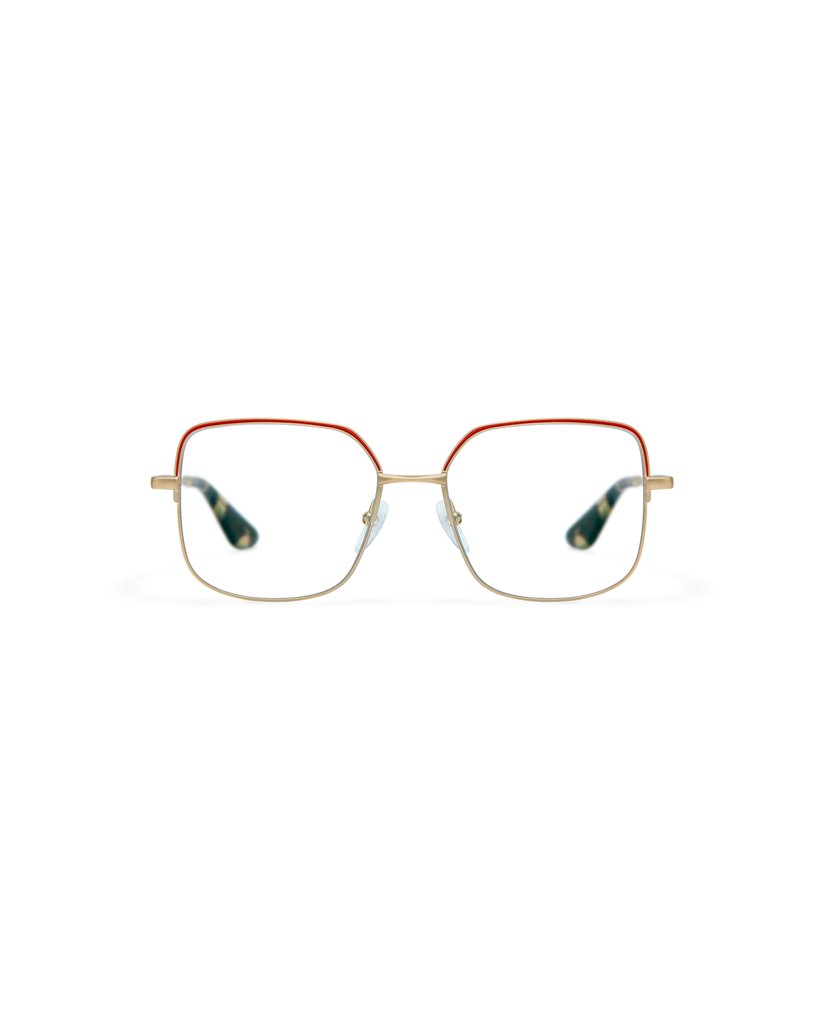 SIA: Cuadrada Acetato-Metal Rojo optical glasses by GIGI STUDIOS 8522