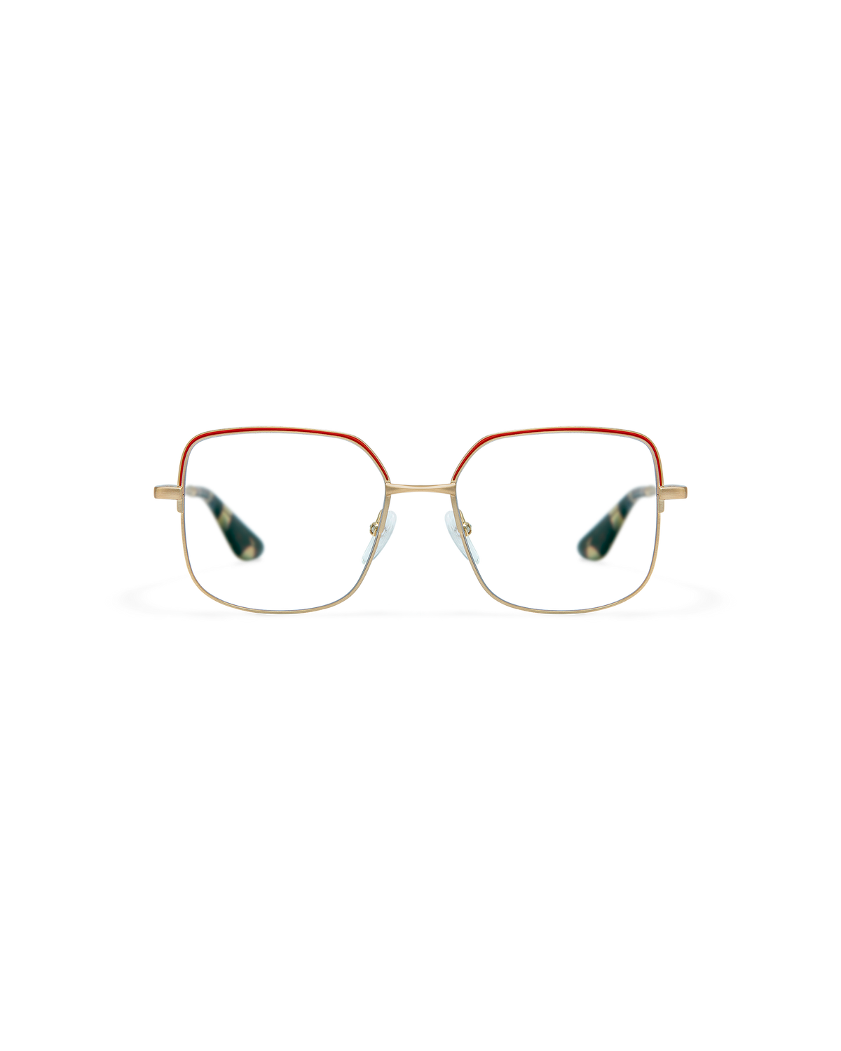 SIA: Cuadrada Acetato-Metal Rojo optical glasses by GIGI STUDIOS 8522