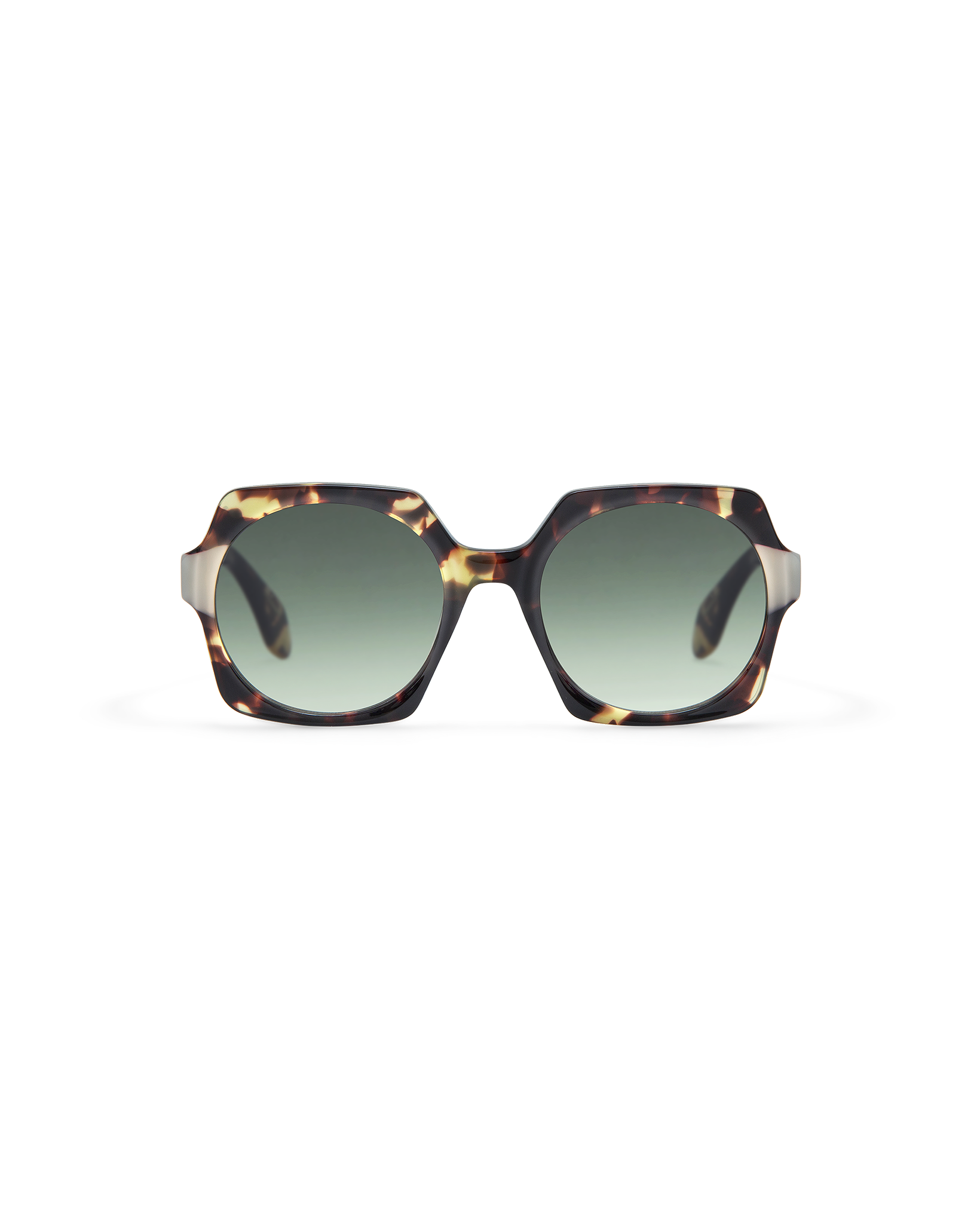 ENA: Geométricas Acetato Havana sunglasses by GIGI STUDIOS 8525