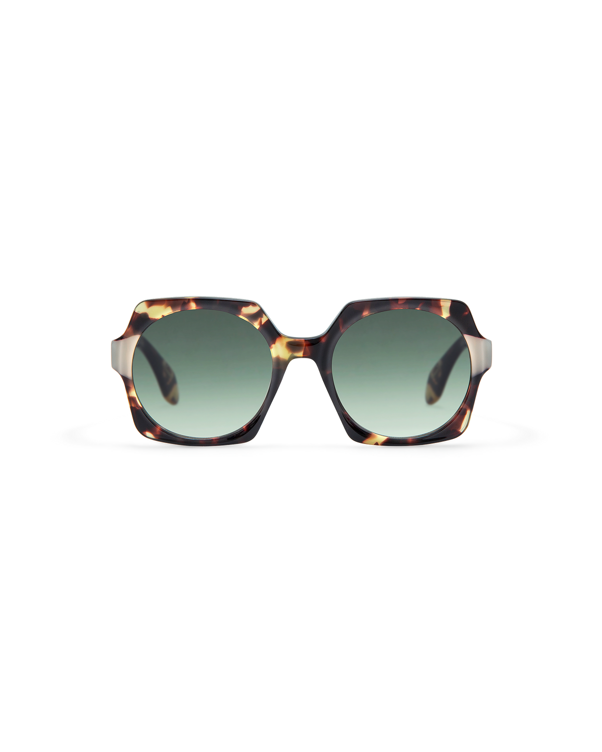 ENA: Geométricas Acetato Havana sunglasses by GIGI STUDIOS 8525