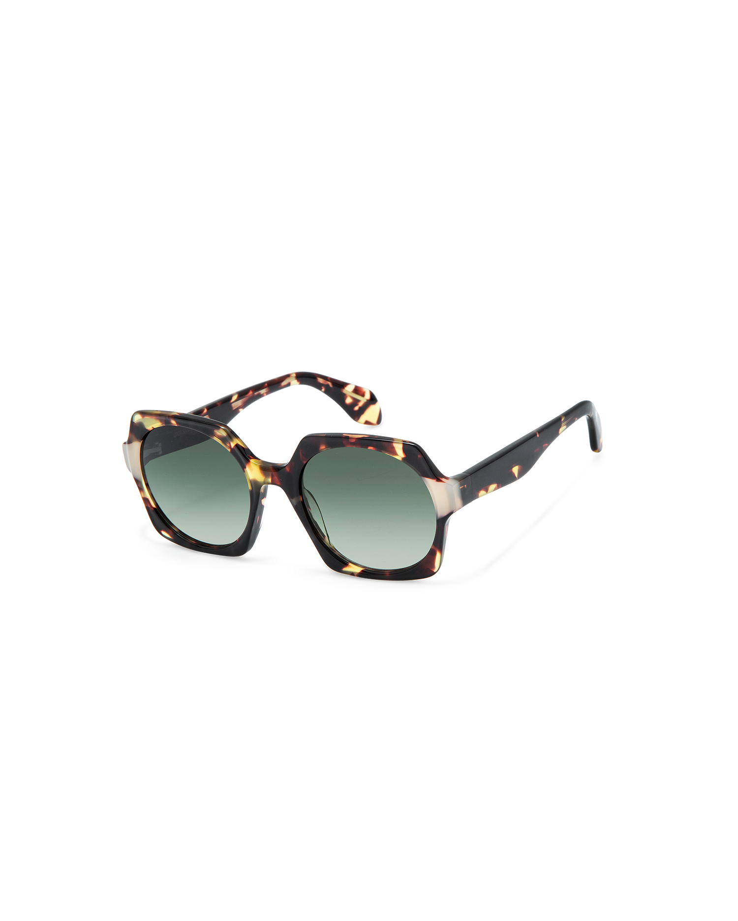 ENA: Geométricas Acetato Havana sunglasses by GIGI STUDIOS 10084