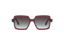 AMI: Cuadrada Acetato Rojo sunglasses by GIGI STUDIOS 10873