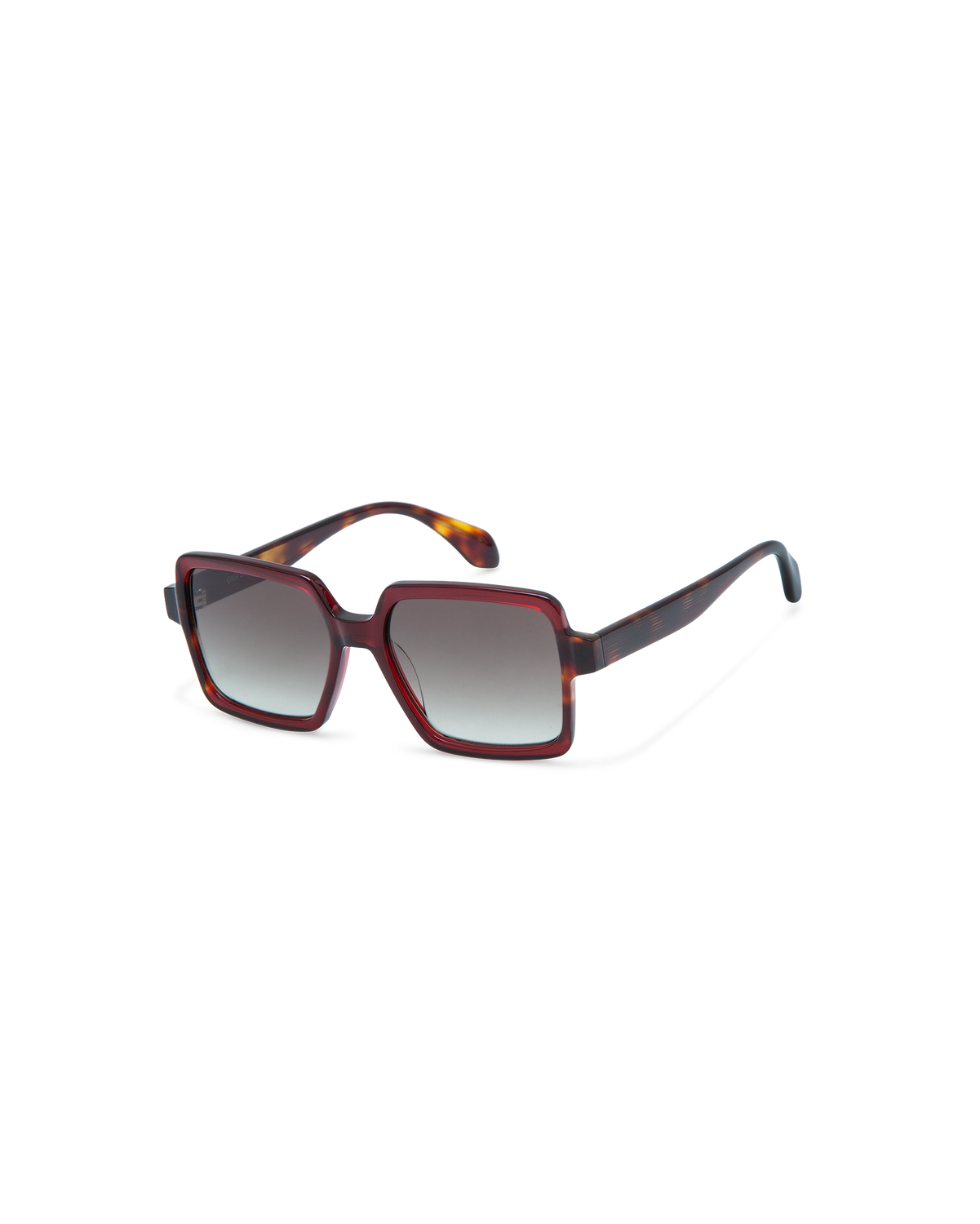 AMI: Cuadrada Acetato Rojo sunglasses by GIGI STUDIOS 10874