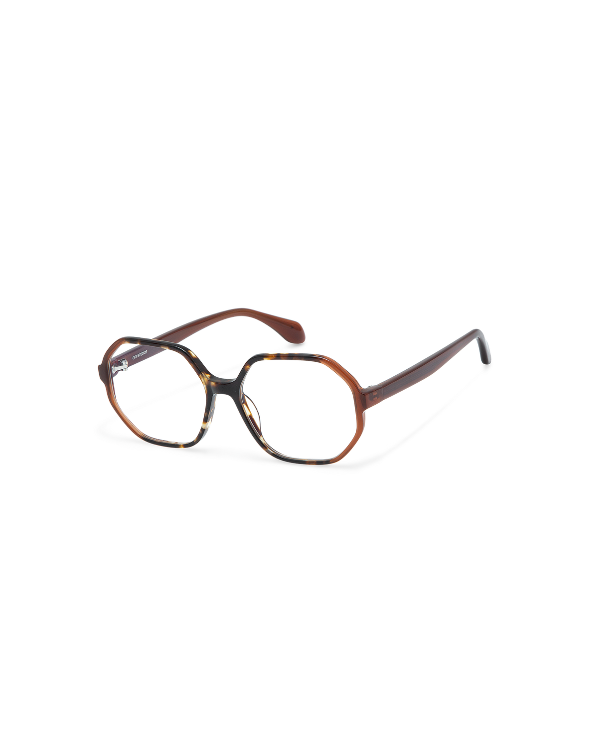 NIA: Geométricas Acetato Havana optical glasses by GIGI STUDIOS 10902