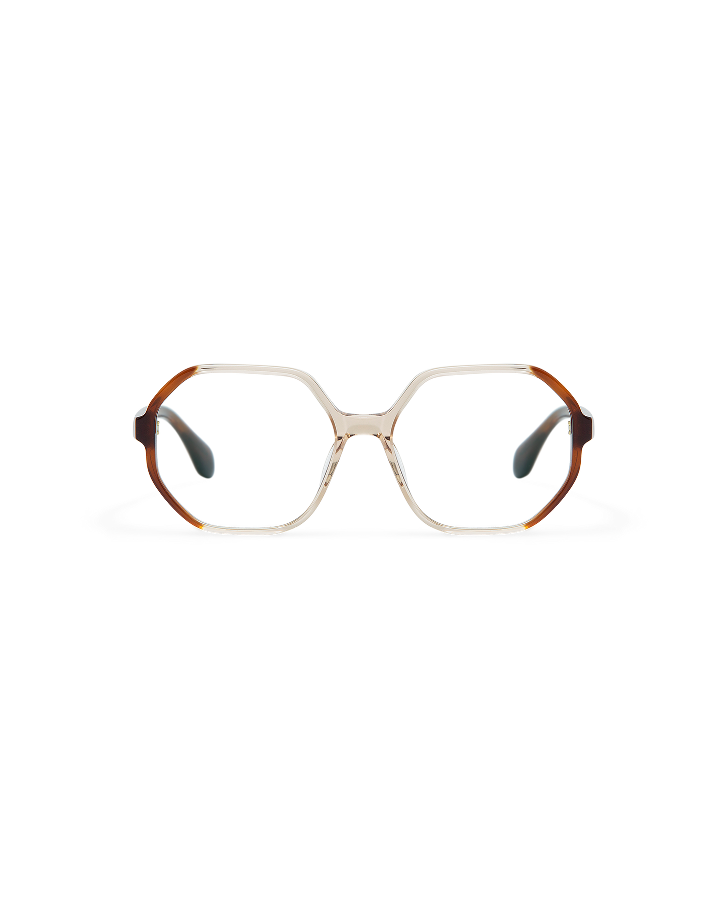 NIA: Geométricas Acetato Marrón optical glasses by GIGI STUDIOS 10903