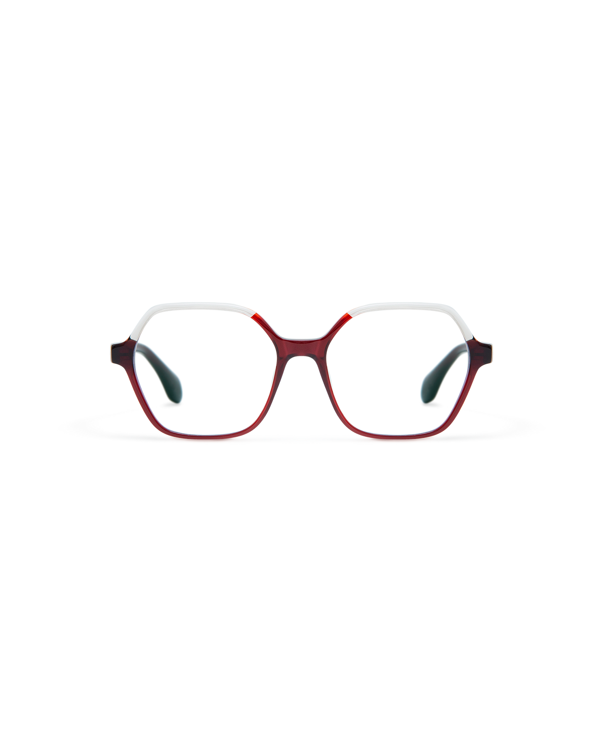 EMI: Geométricas Acetato Rojo optical glasses by GIGI STUDIOS 10913