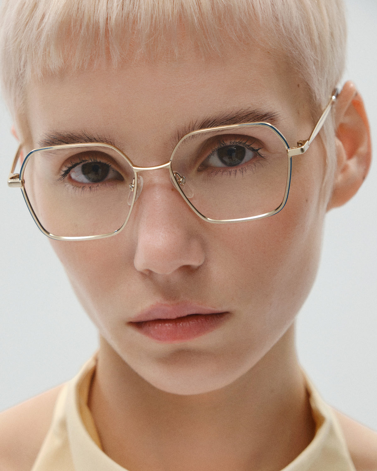 NOE: Geométricas Metal Azul optical glasses by GIGI STUDIOS 11539