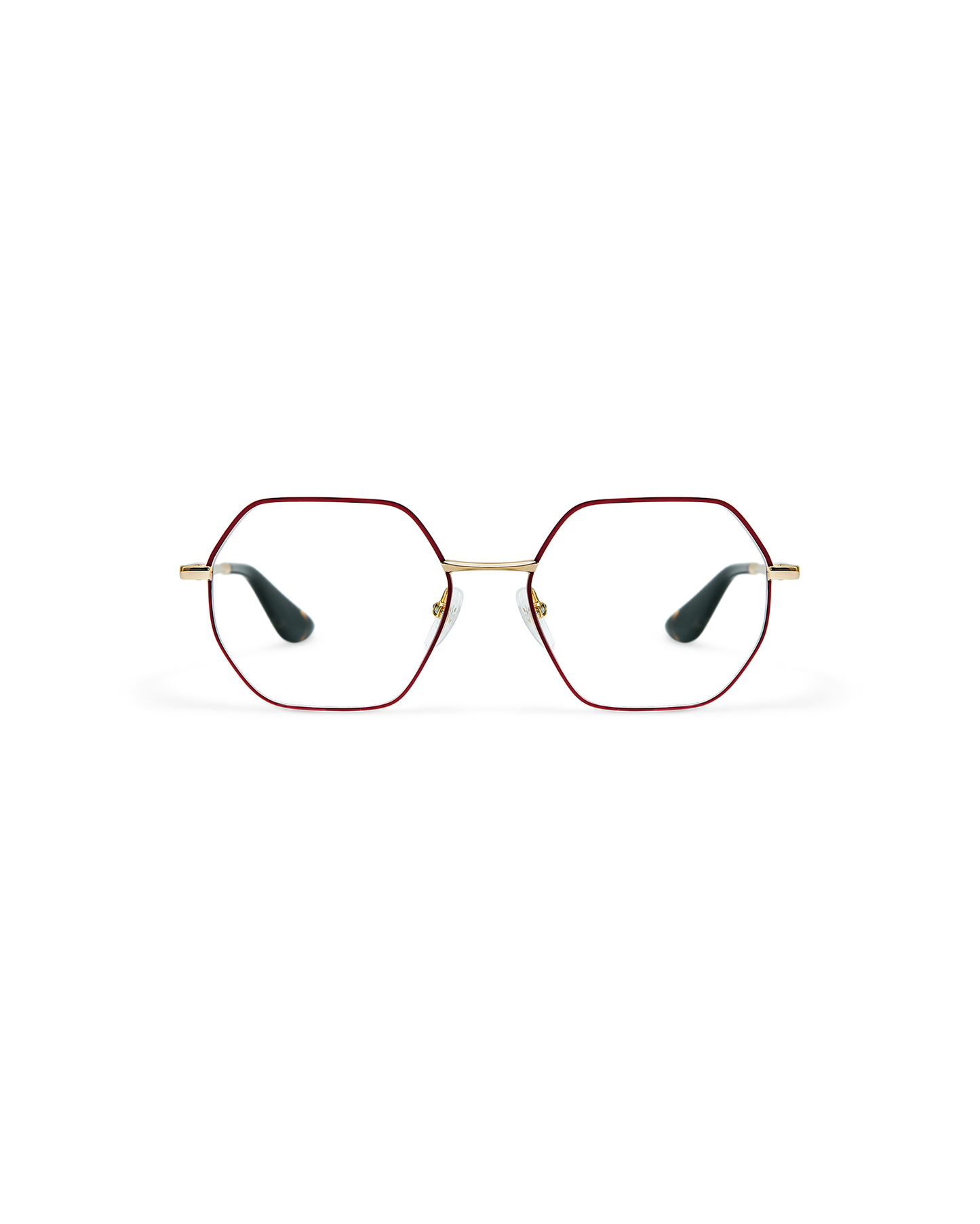 INA: Geométricas Metal Rojo optical glasses by GIGI STUDIOS 10935