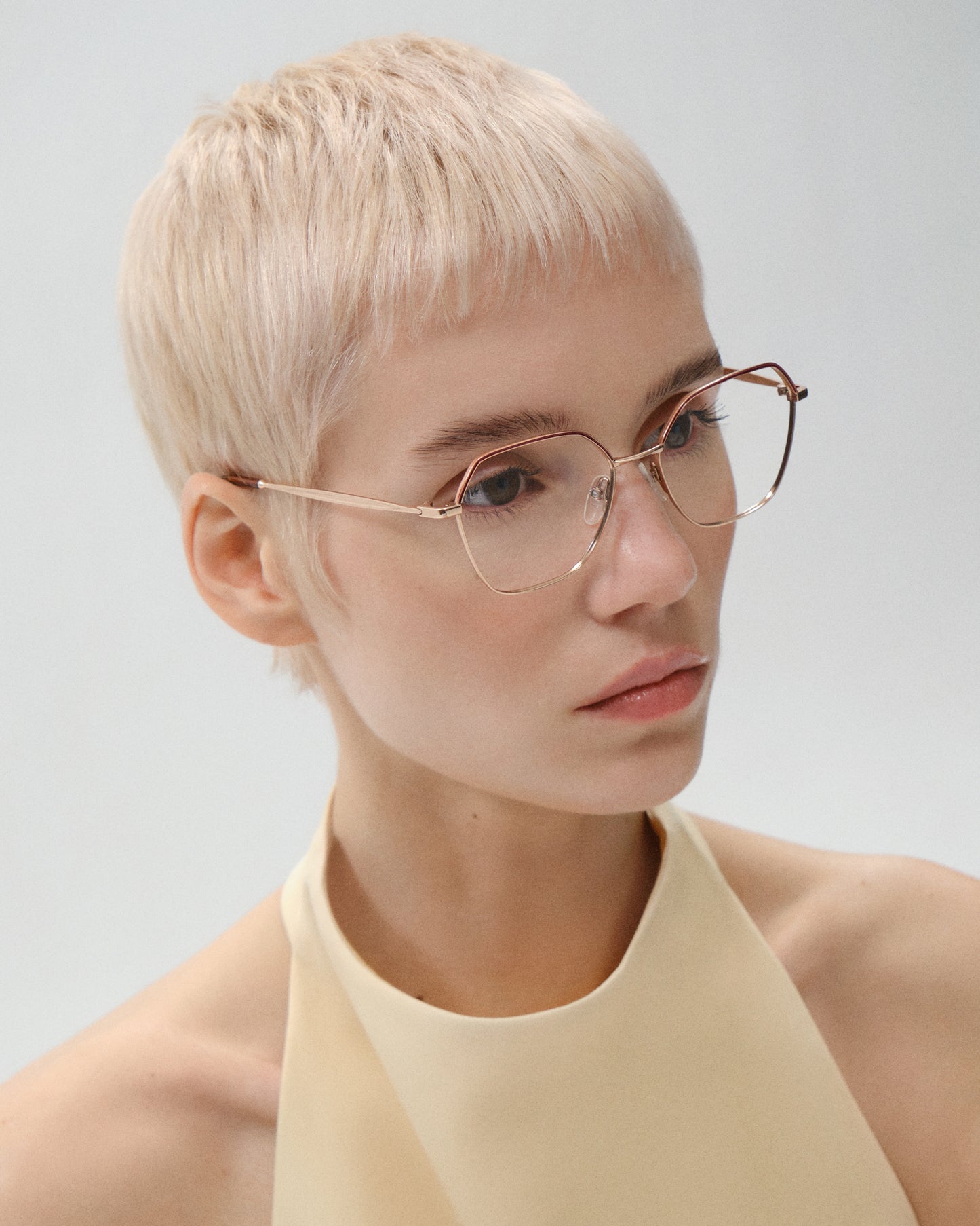 MAI: Geométricas Metal Rojo optical glasses by GIGI STUDIOS 11542