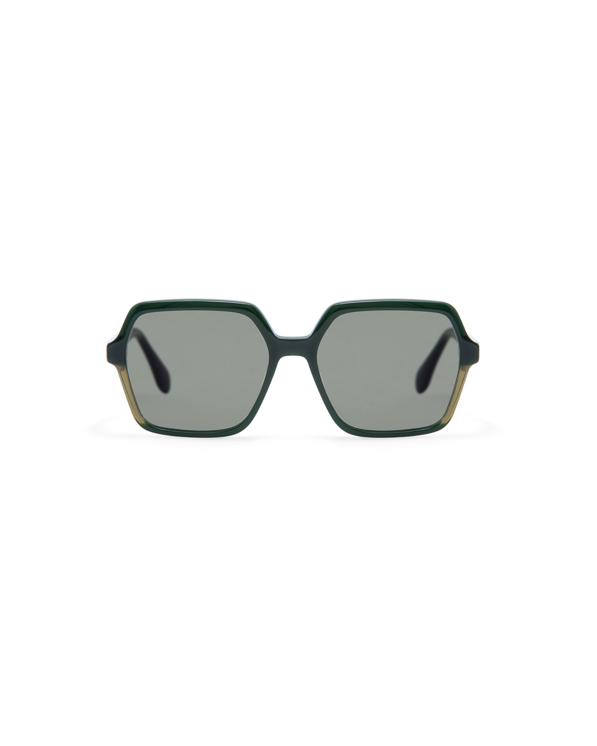 LIE: Cuadrada Acetato Verde sunglasses by GIGI STUDIOS 13807