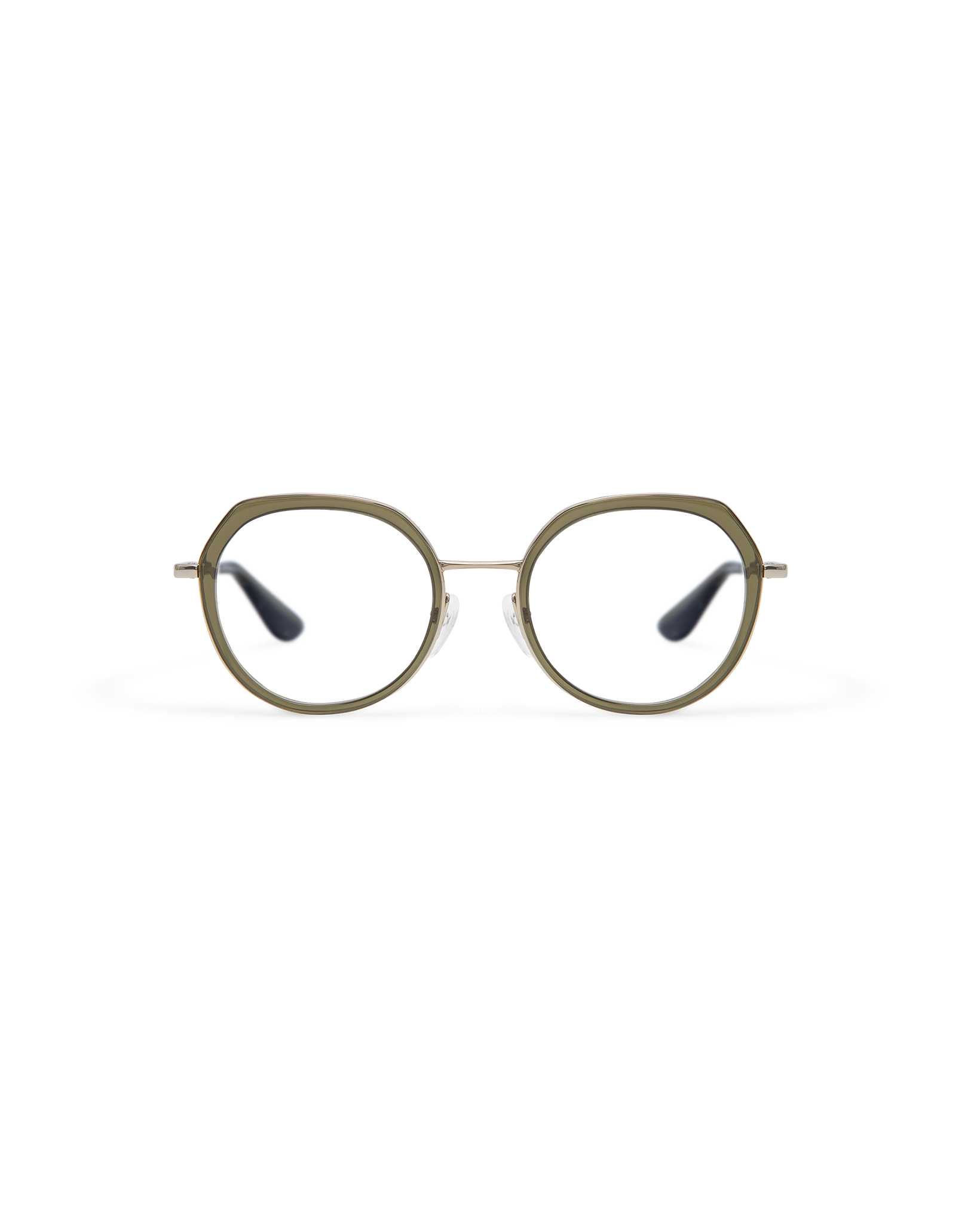 MEI: Redondas Acetato-Metal Verde optical glasses by GIGI STUDIOS 13857