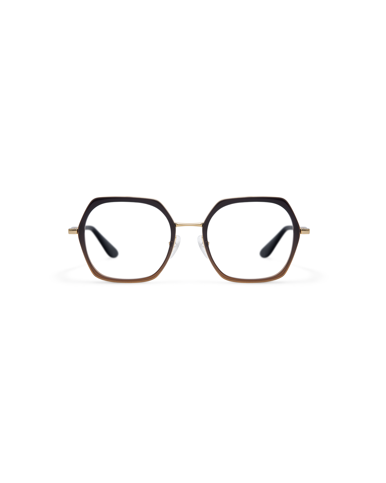 MIN: Geométricas Acetato-Metal Marrón optical glasses by GIGI STUDIOS 13861