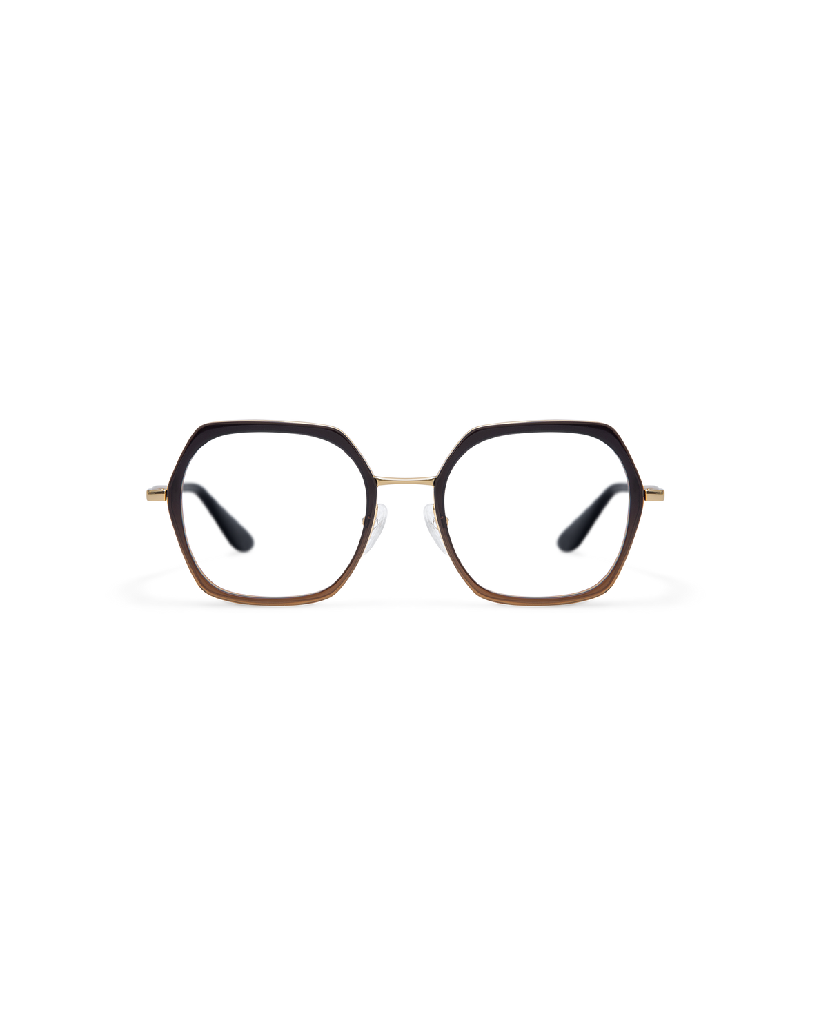 MIN: Geométricas Acetato-Metal Marrón optical glasses by GIGI STUDIOS 13861