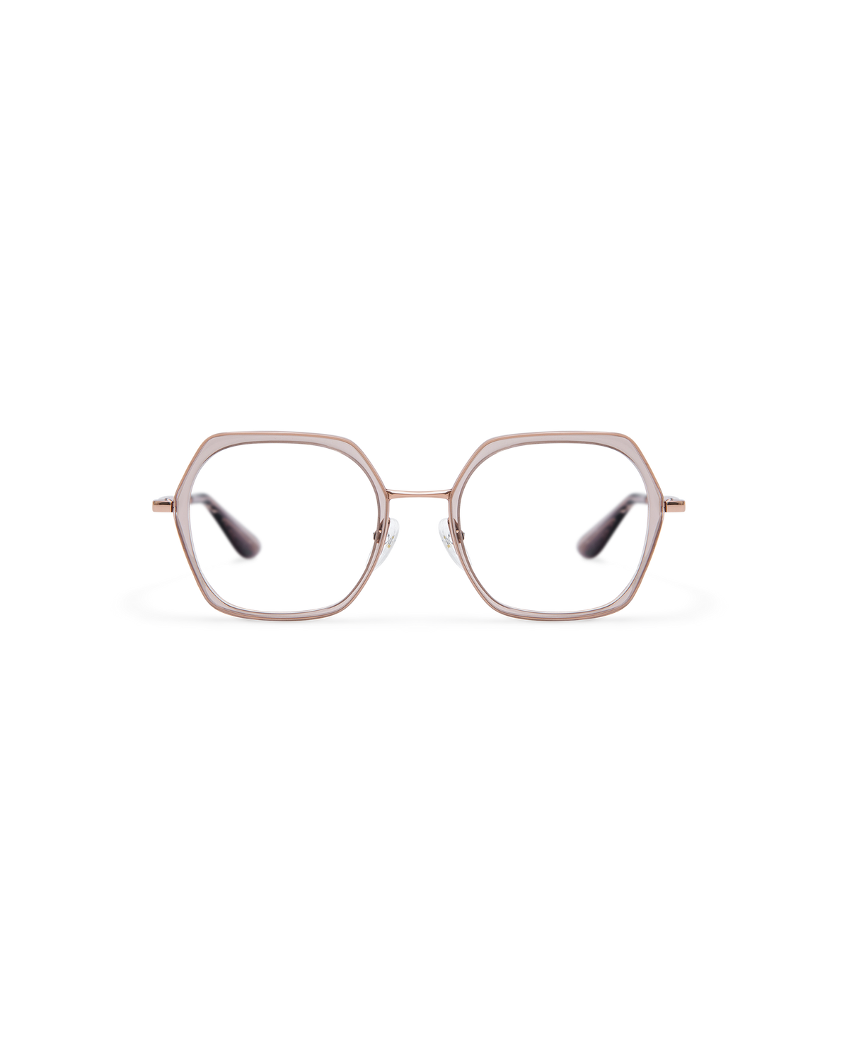MIN: Geométricas Acetato-Metal Marrón optical glasses by GIGI STUDIOS 13863