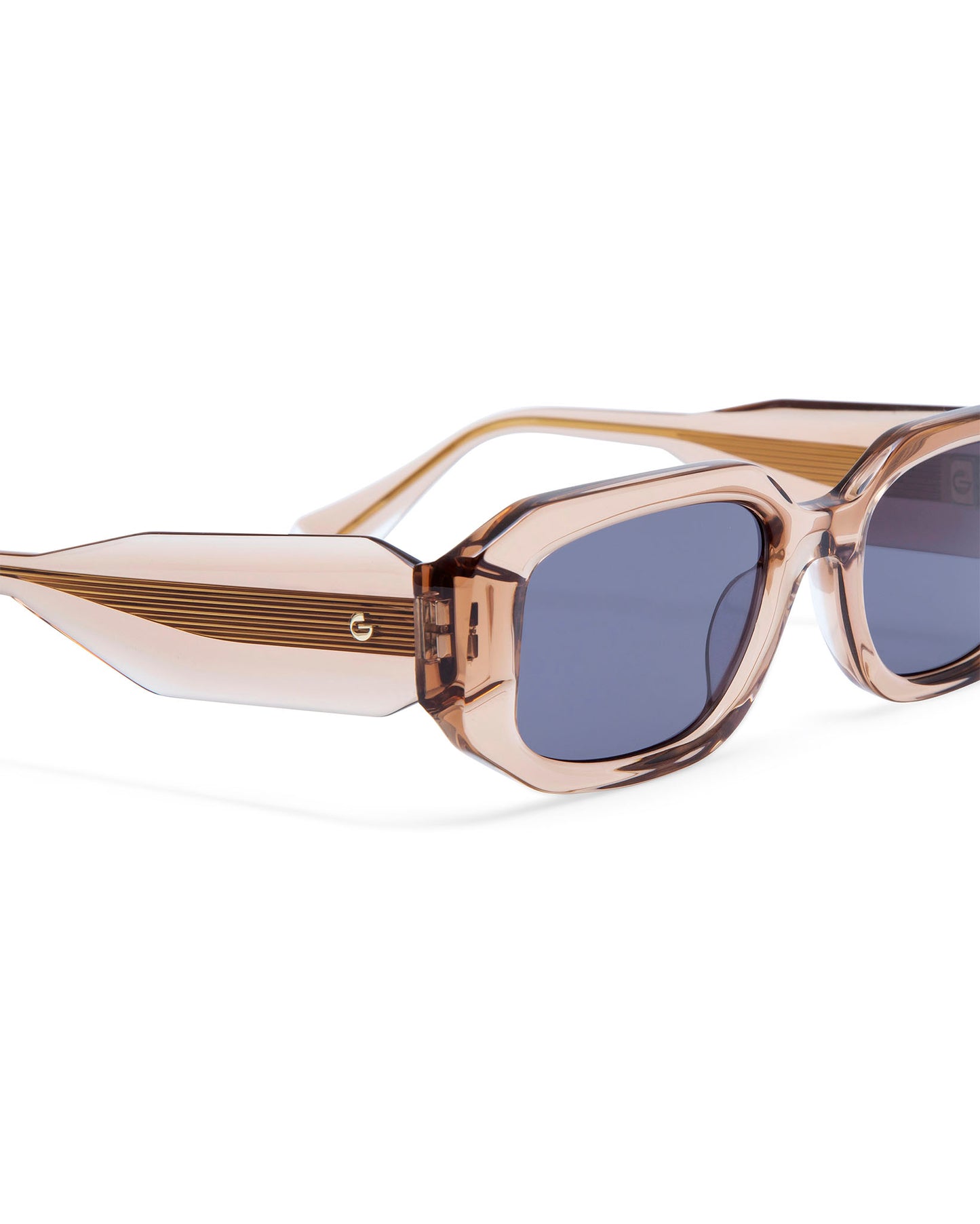 DANIELLE: Tiny Acetato Marrón sunglasses by GIGI STUDIOS 414