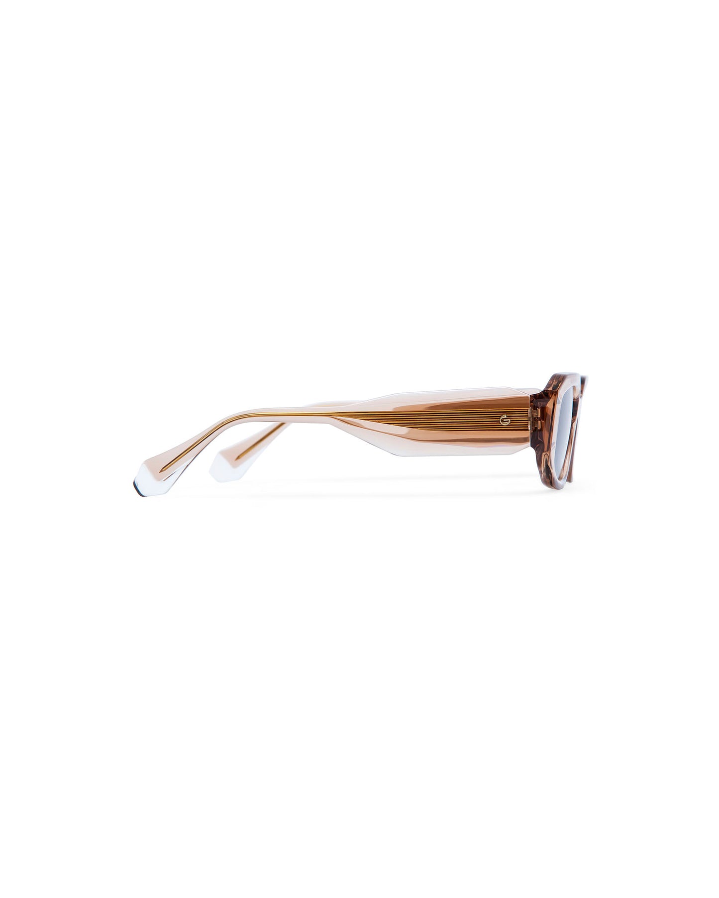 DANIELLE: Tiny Acetato Marrón sunglasses by GIGI STUDIOS 415